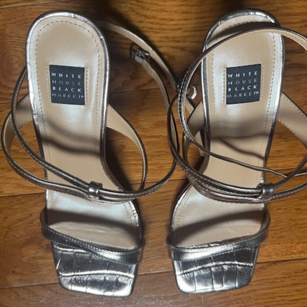 WHBM Strappy Wedges